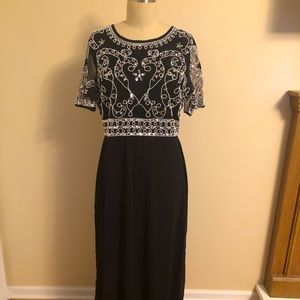 Embellished evening dress